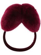 Liska Fur Ear Plugs - Red