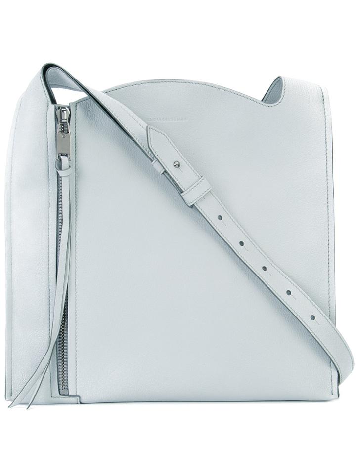 Elena Ghisellini Square Shoulder Bag - Grey