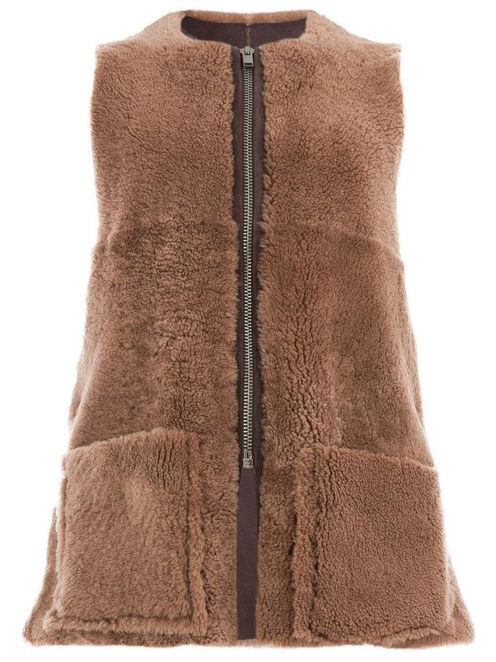 Toogood Textured Gilet Jacket - Brown