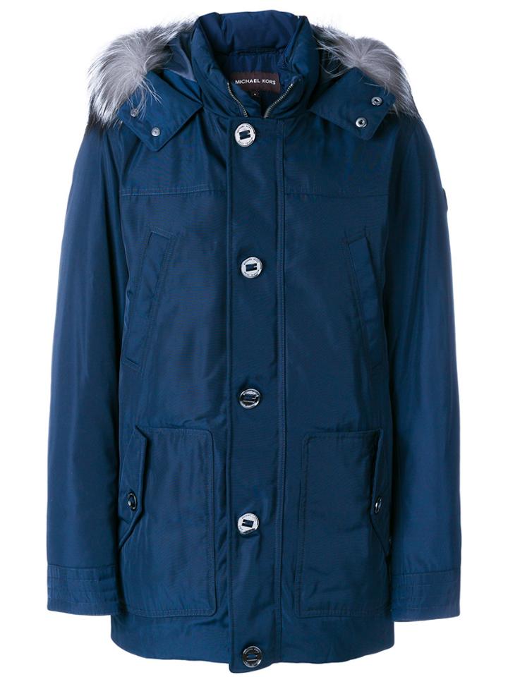 Michael Kors Parka Coat - Blue