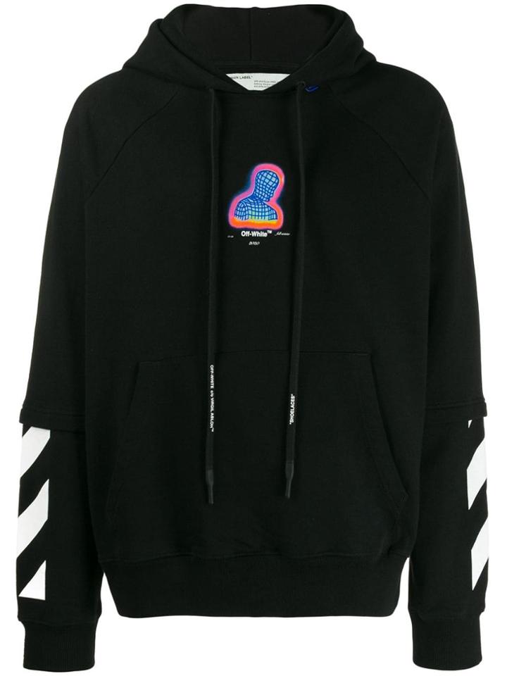 Off-white Thermo-print Hoodie - Black