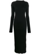 Our Legacy Ribbed Knitted Dress - Black