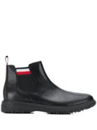 Tommy Hilfiger Cleated Sole Ankle Boots - Black