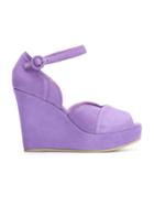 Sarah Chofakian Platform Sandals - Pink & Purple