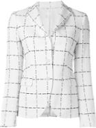 Tagliatore Blazer, Women's, Size: 46, White, Cotton/polyamide/lyocell/cupro