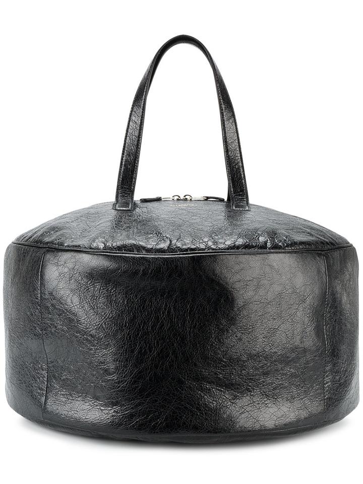 Balenciaga Air Hobo Tote, Women's, Black, Cotton/leather
