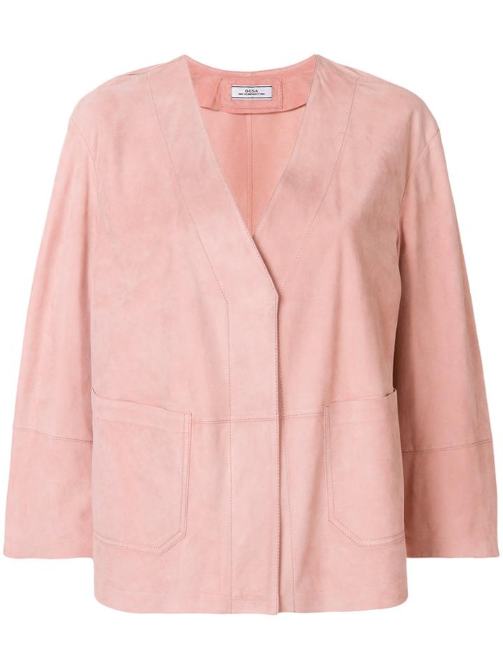 Desa 1972 V-neck Jacket - Pink & Purple