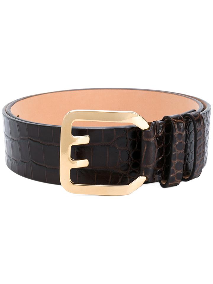 Dsquared2 Crocodile-embossed Belt - Brown