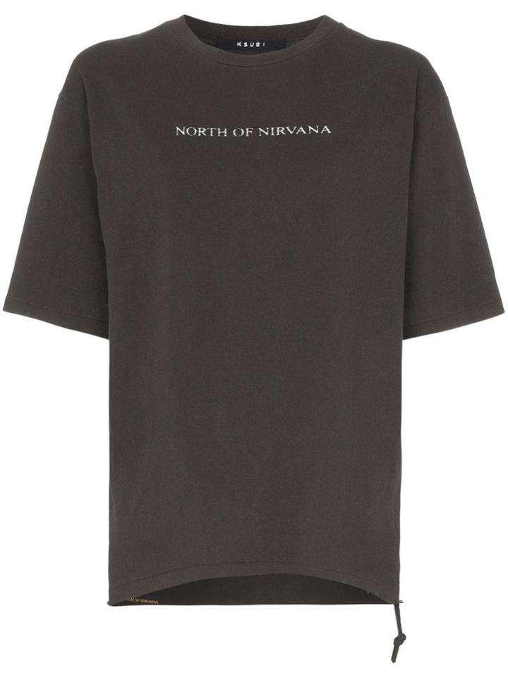 Ksubi Slogan Print T-shirt - Grey