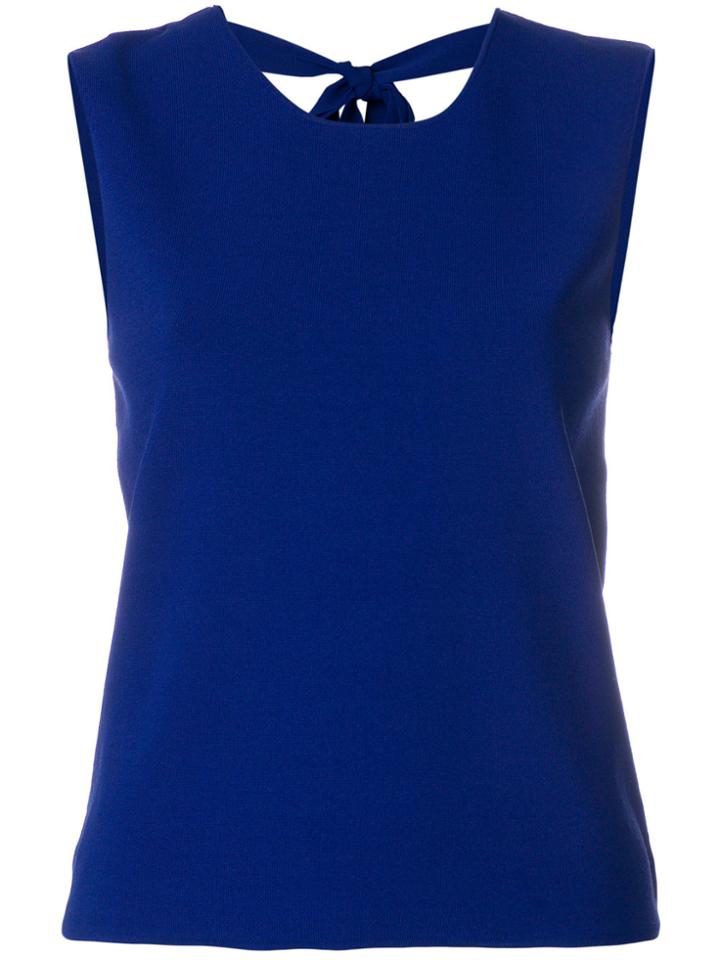 P.a.r.o.s.h. Tie Neck Tank Top - Blue