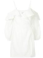 Suboo Off-shoulder Wrap Dress - White