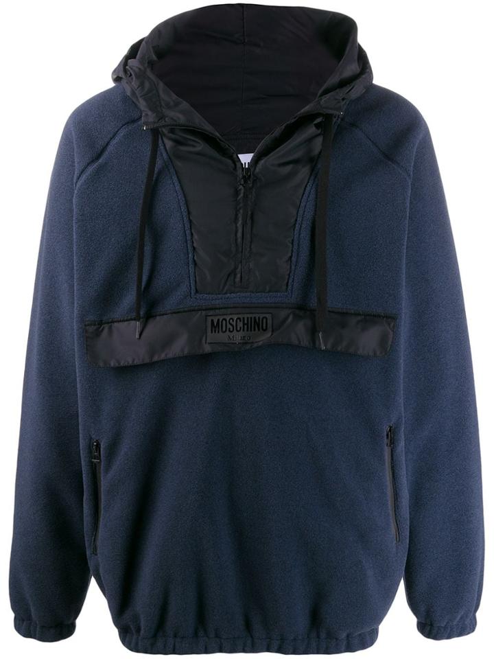 Moschino Logo Patch Jacket - Blue