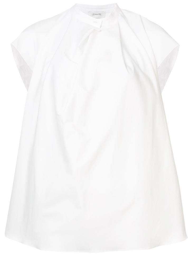 Lemaire Mandarin Collar T-shirt - White