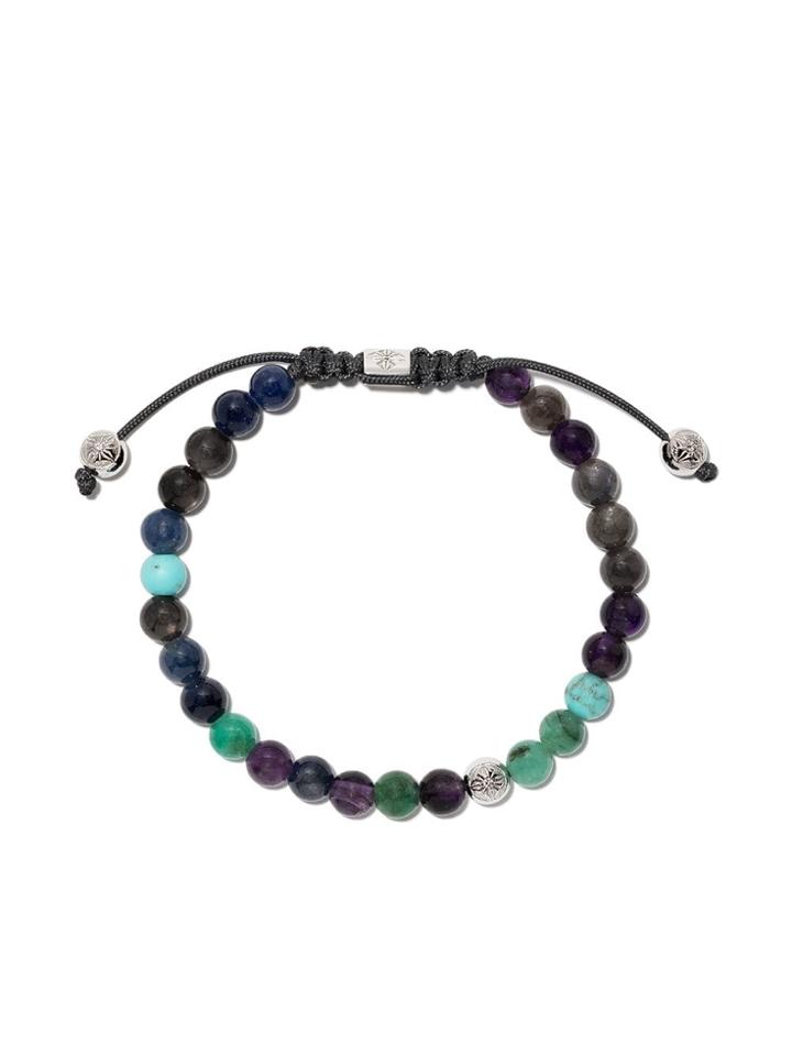Shamballa Jewels 18kt White Gold, Diamond And Gemstone Non-braided