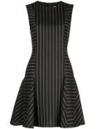 Jason Wu Collection Striped Flared Dress - Black