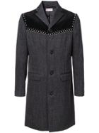 Palm Angels V-cut Studded Coat - Grey