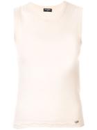 Chanel Pre-owned Zig-zag Hem Knitted Blouse - White