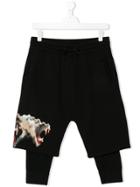 Marcelo Burlon County Of Milan Kids Teen Gorilla Print Layered Shorts