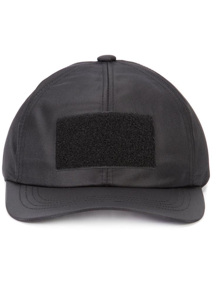 Byungmun Seo Front Patch Cap, Men's, Black, Polyester