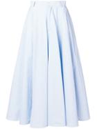 Mm6 Maison Margiela Striped Full Skirt - Blue