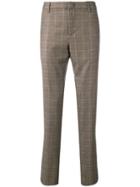 Dondup Tailored Checked Trousers - Brown