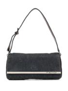 Fendi Pre-owned Logos Shoulder Bag - Blue