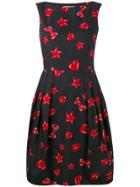 Moschino Heart And Star Print Dress - Black