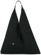Cabas Large Triangle Tote - Black