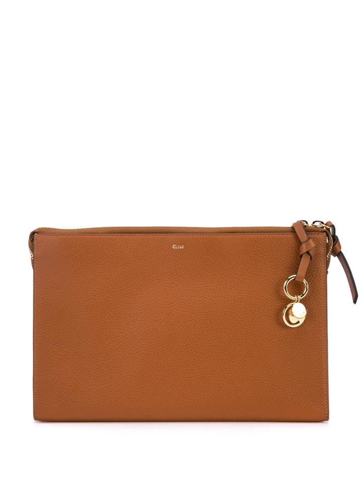 Chloé Alphabet Clutch - Brown