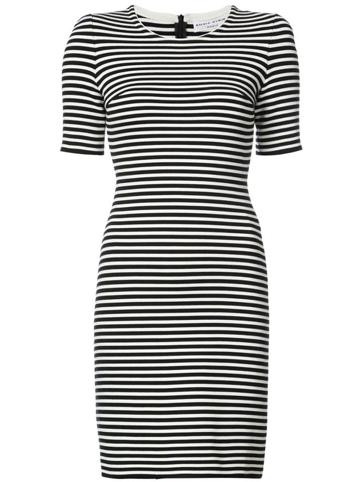 Sonia Rykiel Striped Dress - Black