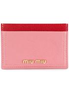 Miu Miu Card Holder - Pink & Purple