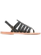 K. Jacques Homer Strappy Sandals - Black