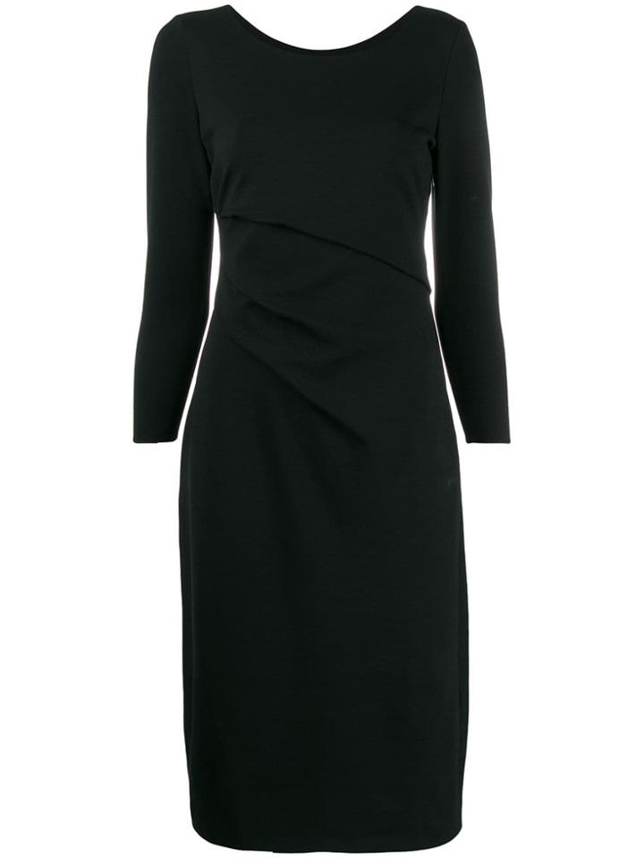 Giorgio Armani Slim-fit Midi Dress - Black