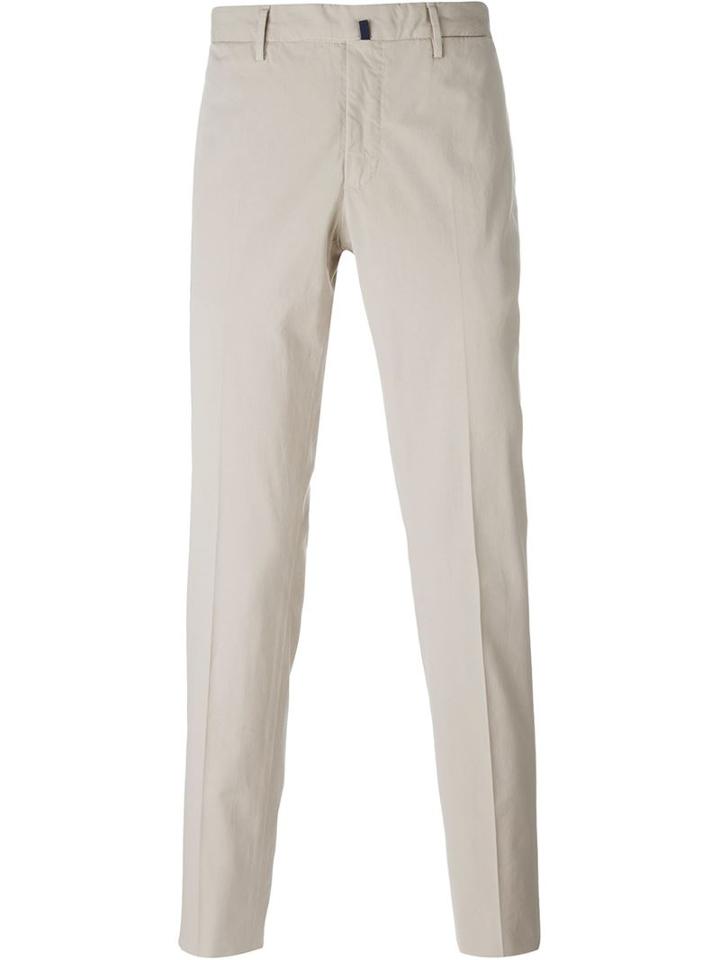 Incotex Slim Chino Trousers, Men's, Size: 52, Nude/neutrals, Cotton/spandex/elastane