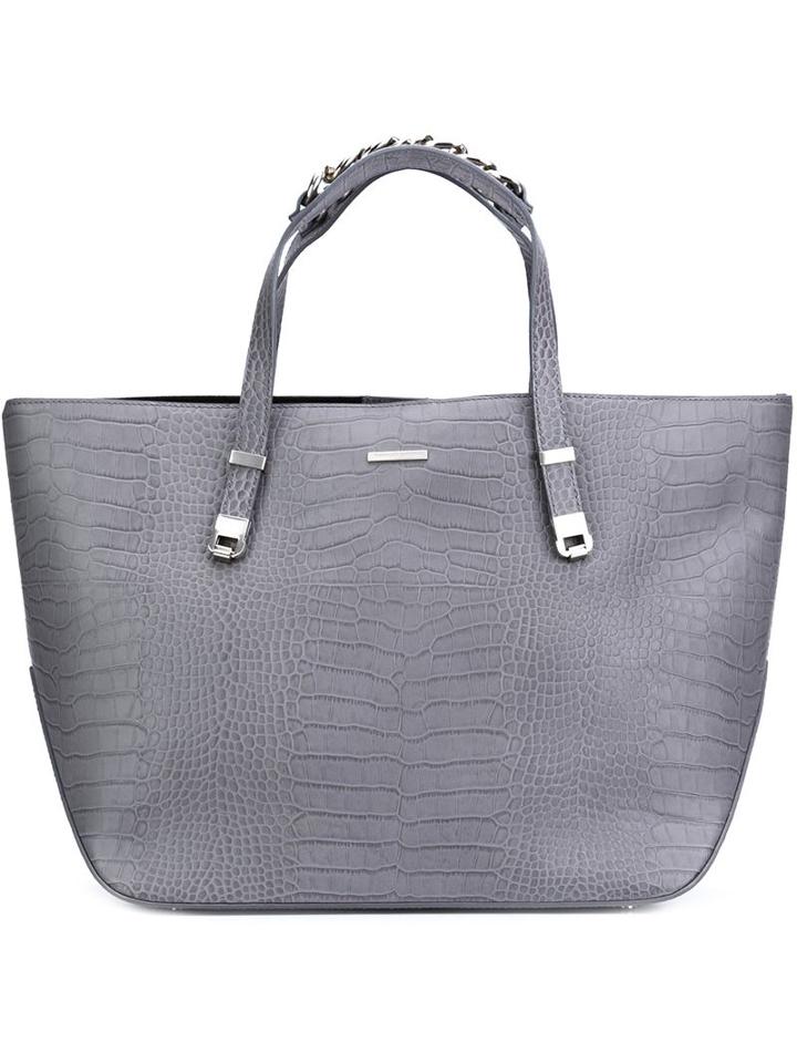 Thomas Wylde Crocodile Effect Shopper Tote