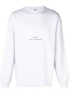 Msgm Msgm Times New Roman Print Sweatshirt - Grey