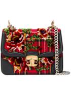 Ermanno Scervino Scottish Check Chain Bag - Red