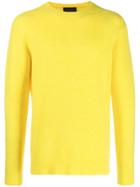 Roberto Collina Long-sleeve Fitted Sweater - Yellow