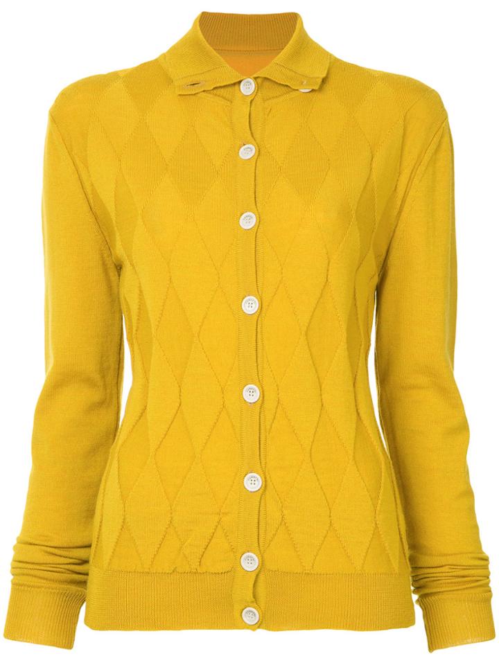 Zambesi Diamond Cardigan - Yellow & Orange