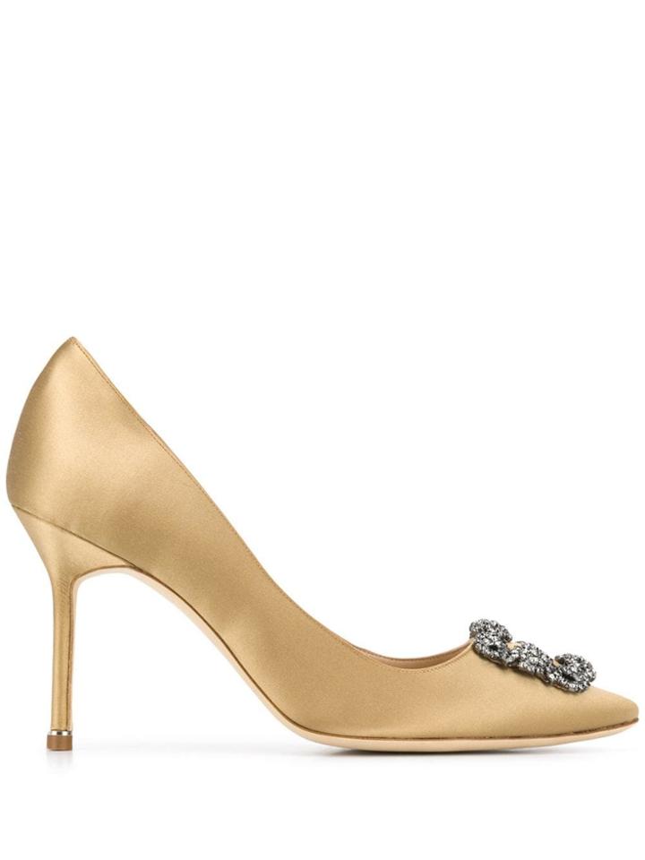 Manolo Blahnik Gem Detail Pumps - Neutrals