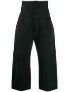 Craig Green Wide Leg Cropped Trousers - Black