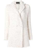 Ermanno Ermanno Tweed Blazer - Neutrals