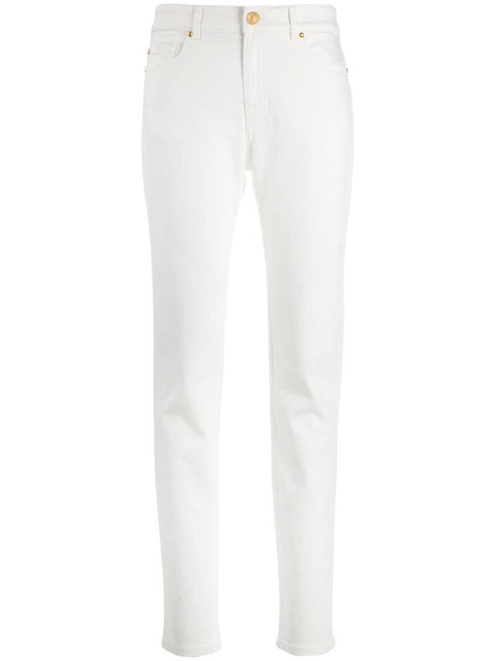Cavalli Class Low Rise Skinny Jeans - White