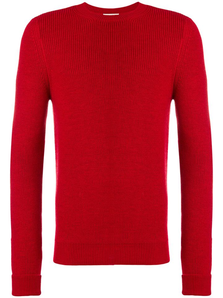 Al Duca D'aosta 1902 Rib Knit Fitted Sweater - Red