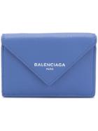 Balenciaga Bal Papier Mini Wallet - Blue