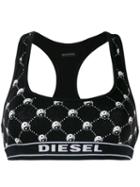 Diesel Yin Yang Cropped Top - Black