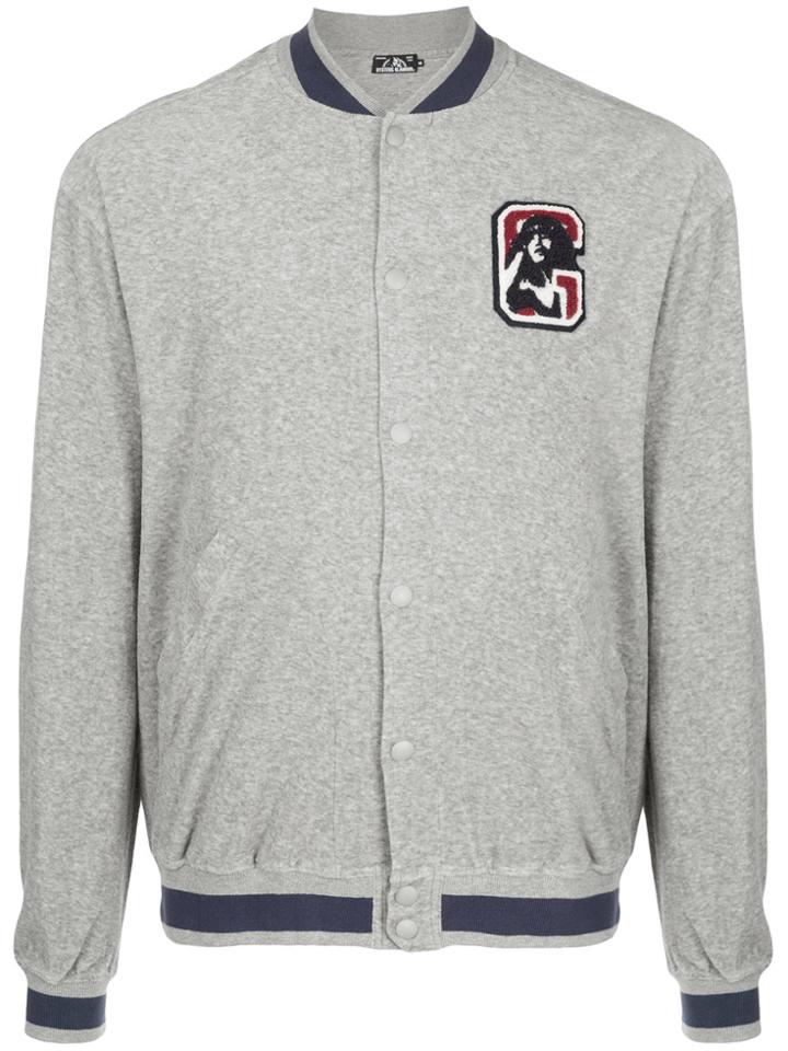 Hysteric Glamour Contrast-trimmed Bomber Jacket - Grey