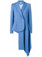 Delpozo Asymmetric Blazer - Blue