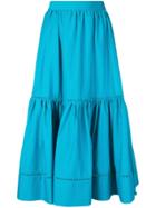 Twin-set Midi Wide Skirt - Blue