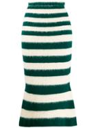 Marni Striped Mid-length Skirt - Green